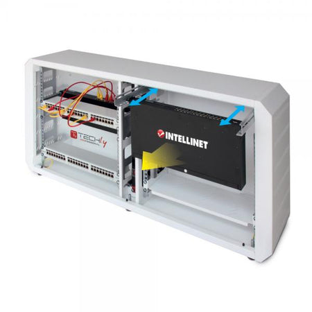 Armadio rack 19'' Ghost con porta grigliata Bianco