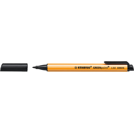 Pennarello Greenpoint 0.8Mm Stabilo Nero