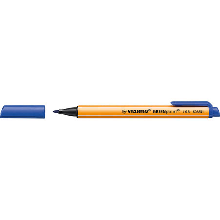 Pennarello Greenpoint 0.8Mm Stabilo Blu