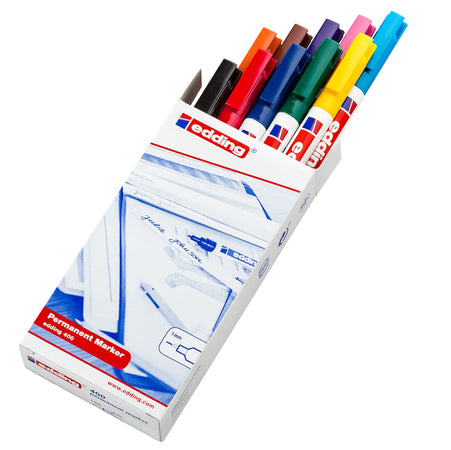 Astuccio 10 Marcatore Permanente Edding 400 Punta Conica Col.Assortiti