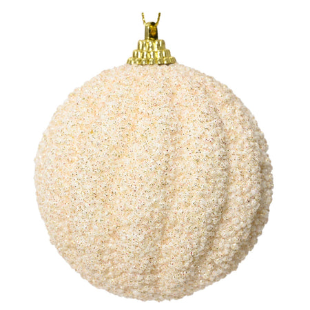 Palline perla decorazione per albero di natale da 8 cm, confezione da 12 pezzi
