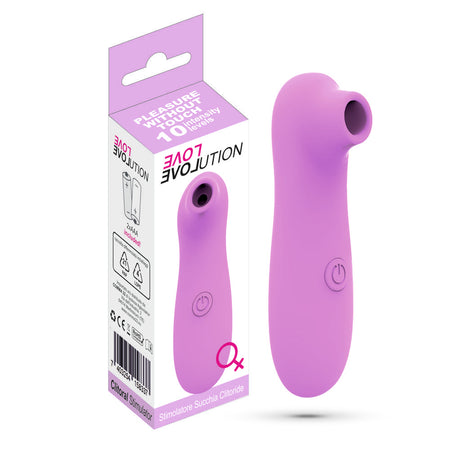 Stimolatore del succhia clitoride intimo per la donna vibratore a onde di pressione air pulse 10 velocità BATTERIE INCLUSE