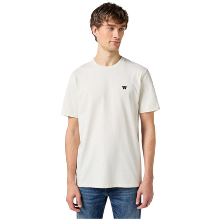 Wrangler t-shirt panna logo piccolo 112350436