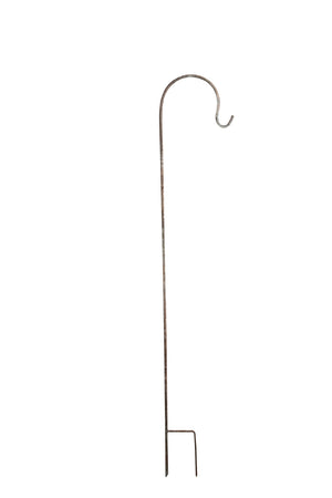 Biscottini Supporto multiuso color ruggine anticata in ferro pieno L22XPR1,5XH122 cm