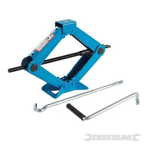 Cric a forbice per il cambio di ruote 1 tonnellata Silverline Silverline