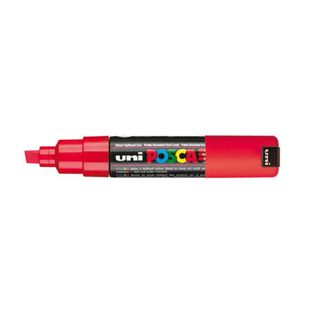 Marcatore Uni Posca Pc8K P.Scalpello 8Mm Rosso Uni Mitsubishi