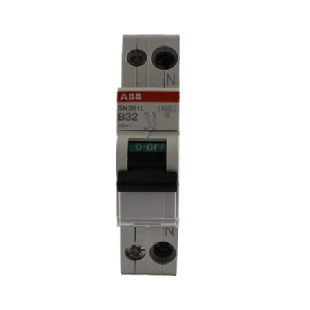 Interruttore magnetotermico 1P+N 1 modulo 32A curva B 4,5KA ABB