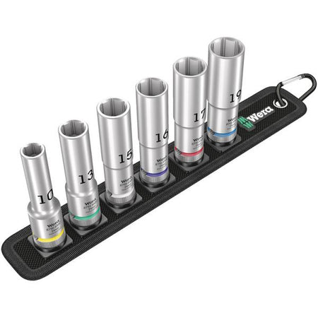 Wera Zyklop Belt C Deep 1 - cricchetto - 6 pezzi