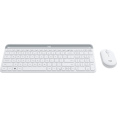 LOGITECH - Set tastiera + mouse wireless MK470 - AZERTY - bianco
