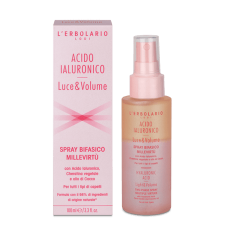 Spray Bifasico MilleVirtù Acido Ialuronico Luce&Volume 100ml