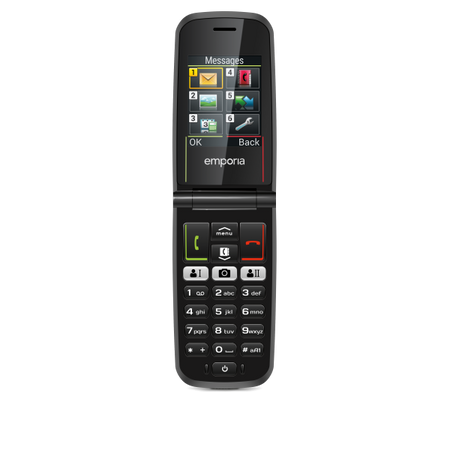 EMPORIA ACTIVE GLAM V221 2.2" 4G RED WHITE SENIOR PHONE