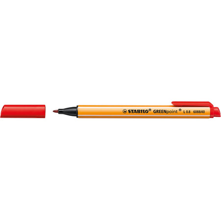 Pennarello Greenpoint 0.8Mm Stabilo Rosso