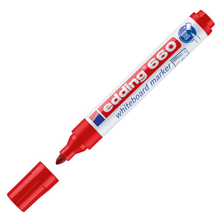 Marcatore Rosso Per Lavagne Bianche Edding 660 Tratto 1,5 - 3,00Mm
