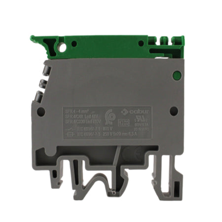 Morsetto a vite porta fusibile 5X20mm Cabur