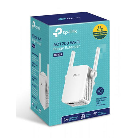 Pocket Range Extender TP-Link AC1200 RE305 - 5GHz: Up to 867Mbps, 2.4GHz: Up to 300Mpbs - WPA/WPA2 - Porta LAN per la connessione di dispositivi Ethernet