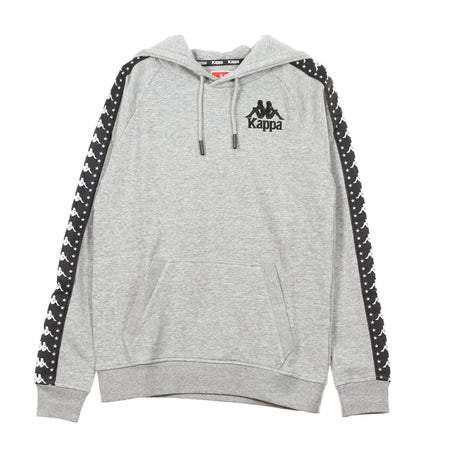 KAPPA Felpa Cappuccio Uomo Authentic Porta Grey Md Melange/black da uomo