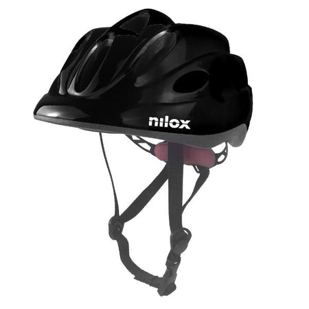 NILOX CASCO BAMBINO NERO CON LUCE LED INTEGRATA PER MONOPATTINO E BICI (NXHELMETKID)