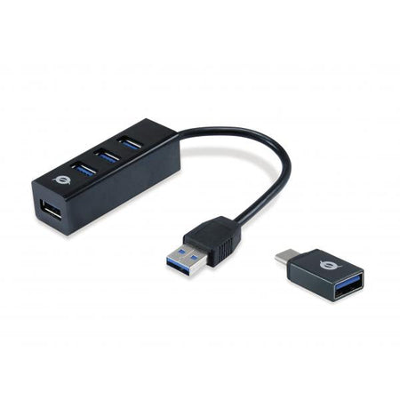 Hub 3 Porte Usb - Hub 3 porte USB 3.0 type-A con adattatore type-C