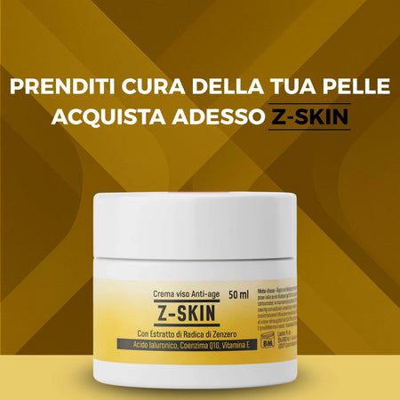 Crema Viso Antirughe con Curcuma e Vitamina E – Idratante e Rigenerante con Burro di Karité – Per Pelle Secca e Grassa – Antiage, Nutriente – 50ml – Antiage Curcuma Z-Skin