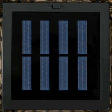 Lampada Solare da Giardino con Pannello di Ricarica, in Acciaio e Rattan, 15.5x15.5x69 cm, Nero e Marrone XD6867-130V01SDXD6