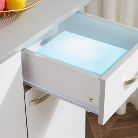 credenza alta da cucina armadio bianco , mobile pensile soggiorno 101x39x180 F801-026A