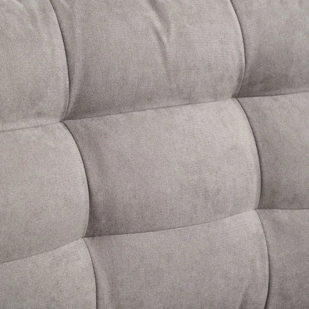 Divano Letto Angolare 3 Posti con Chaise Longue Contenitore in Tessuto, 217x134x85cm, Grigio 839-194