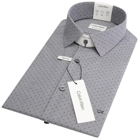 Calvin Klein camicia blu scuro micro pois K10K112587 Camicie Calvin Klein