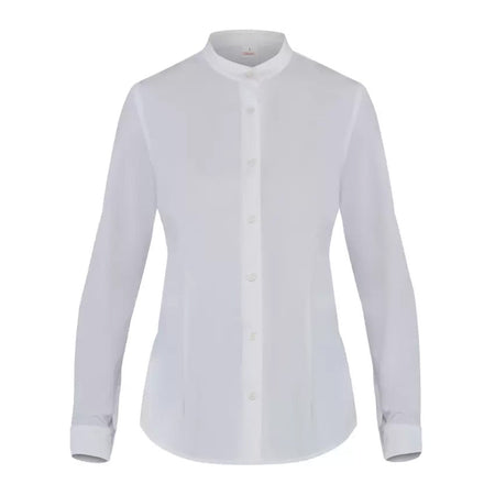 Camicia Venus Bianco Camicia Donna Collo Coreana Elasticizzata Cameriera Barman Ristorante