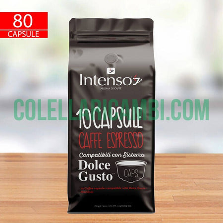 80 Capsule compatibili Dolce Gusto Intenso "CAFFE ESPRESSO"