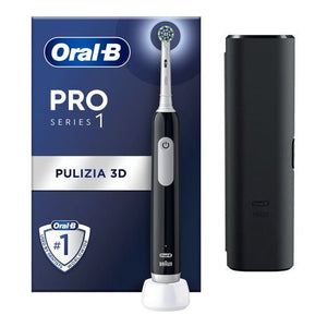 Oral-b pro 1 cross action adulto spazzolino rotante-oscillante nero - PRO1 CR BK + TC