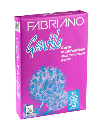 Risma di carta per fotocopie A4 Fabriano Gentile 500 fogli
