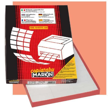 Cf200 etichette 210x148 rosso - 210C509RO