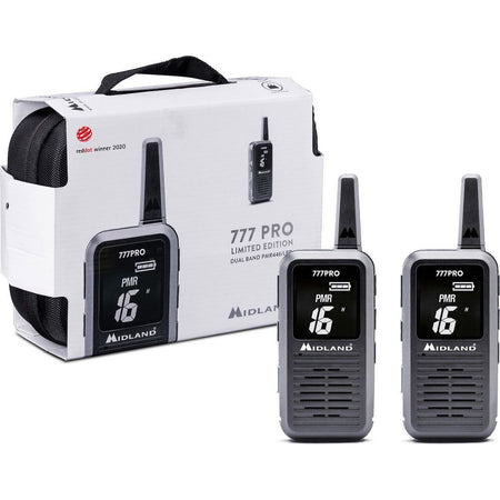 Kit ricetrasmittente midland 777 pro + auricolari + laccetto + borsa - C136501