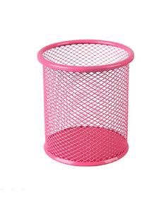 Portapenne in metallo fucsia