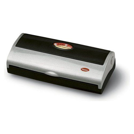 Apparecchio per sottovuoto. funzionamento automatico (pulsanti one-touch). ed per la visualizzazione del livello di vuoto alimentare. barra saldante cm. 32 (per sacchetti cm. 30). livello di vuoto massimo: -830 mbar. potenza di aspirazione: 18 lt./min. -