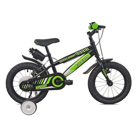 Bicicletta esperia 259700 bimbo speedy nero e verde
