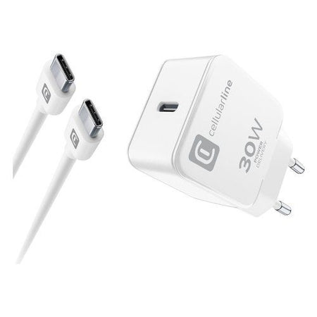 Cellularline usb-c charger kit usb-c 30w usb-c charger kit 30w – iphone 15 series - ACHIPHKITC2CPD30WW