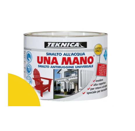 TEKNICA - UNAMANO SMALTO ALL'ACQUA 125ML GIALLO LUCIDO