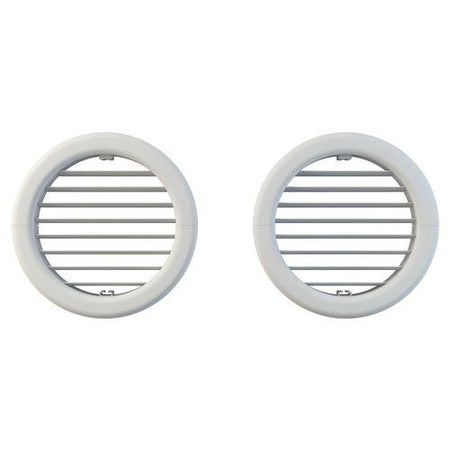 Griglia ventilazione 2 pz pieghevole condizionatore unico viti d. 16cm b0564