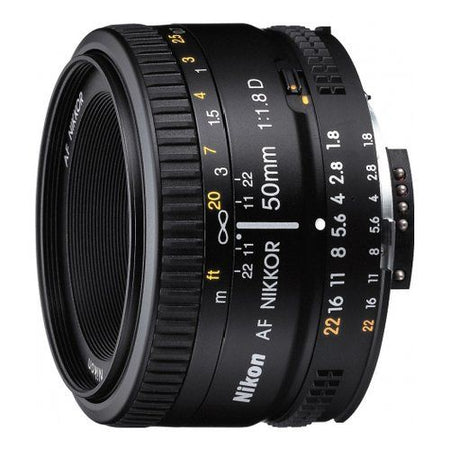 Obiettivo fotografico nikon jaa013da dslr 50mm f 1.8d af nikkor black