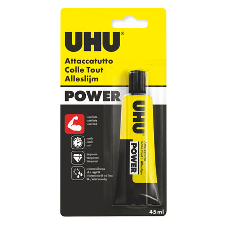 Colla Trasparente Extraforte Uhu Power 45Ml