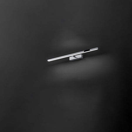 Applique In Metallo Moderna Riga Cromo Led Media