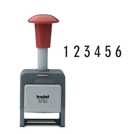 Timbro Numeratore 5756/P Automatico 6 Colonne 5,5Mm Autoinchiostrante Trodat