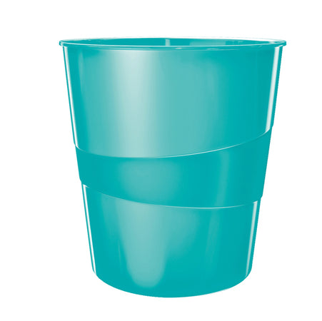 Cestino Gettacarte Wow Azzurro Acquamarina 15Lt Leitz