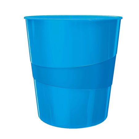Cestino Gettacarte Wow Blu Metallizzato 15Lt Leitz