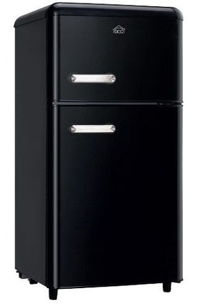 Frigo 100lt 86.4x45x49 retro nero - 8052780965453