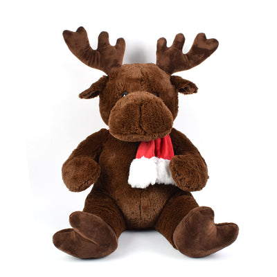 Renna peluche colore marrone decorazione natalizia per interno