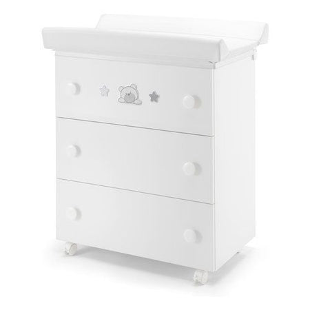 Bagnetto fasciatoio pali 0533teogr teo 3 cassetti bianco e grigio bian