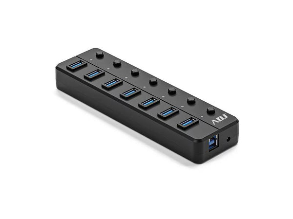 Hub usb 3.1 7 porte seven bk fast charging compatibile 1.0/2.0 - 143-00024
