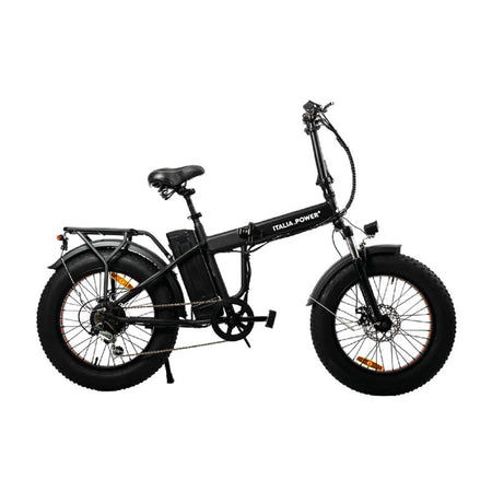 Italia power force 20 (ebk924) folding fat e-bike (nero) - bicicletta elettrica - ruote 20x4 - motore 250w - batteria 36v 10.5ah - display lcd - freni a disco - autonomia fino ad 40km - ammortizzatori anteriori - ITPEBK924